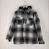 ザラ ZARA フード付きチェックウールジャケット メンズ JPN:M