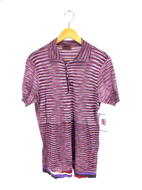 ミッソーニ MISSONI イタリア製 コットンボーダーニット メンズ