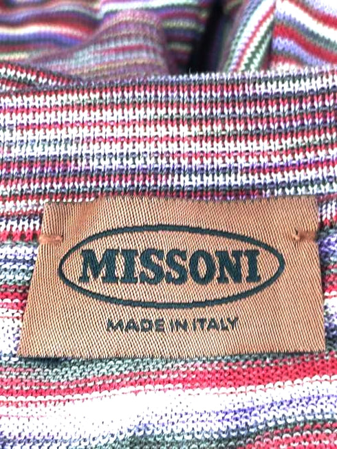 ミッソーニ MISSONI イタリア製 コットンボーダーニット メンズ