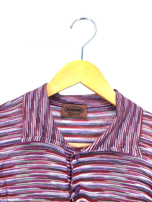 ミッソーニ MISSONI イタリア製 コットンボーダーニット メンズ