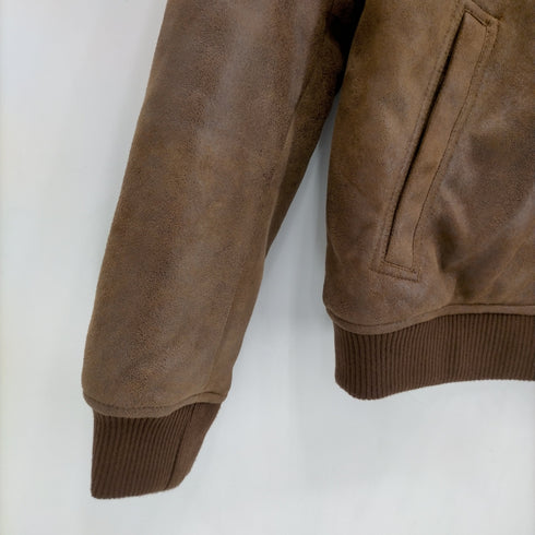 ザラ ZARA 襟ボアムートンジャケット メンズ import:L