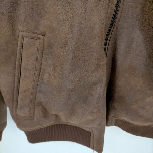 ザラ ZARA 襟ボアムートンジャケット メンズ import:L