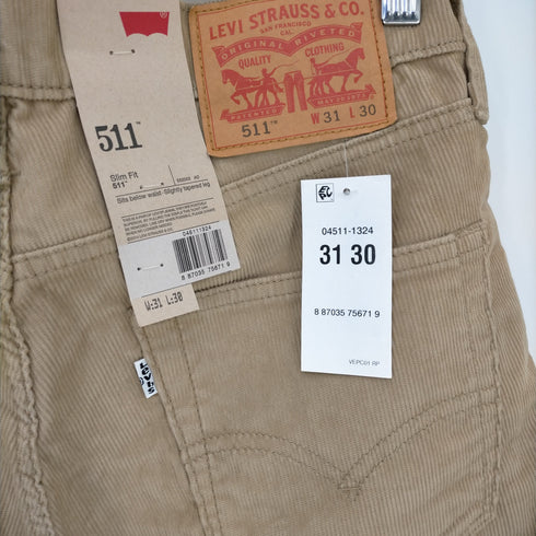 リーバイス Levis 511 コーデュロイ スリムストレートパンツ メンズ 31×30