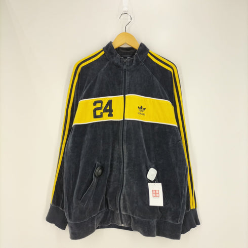 アディダスオリジナルス adidas Originals バイカラー ナンバリング ベロア トラックジャケット メンズ import:M