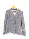 ザラ ZARA ハウンドトゥースパターンダブルテーラードジャケット レディース M
