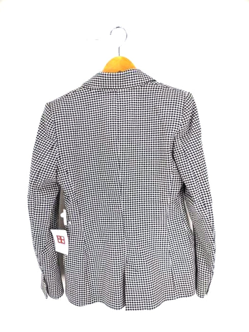 ザラ ZARA ハウンドトゥースパターンダブルテーラードジャケット レディース M