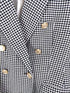ザラ ZARA ハウンドトゥースパターンダブルテーラードジャケット レディース M