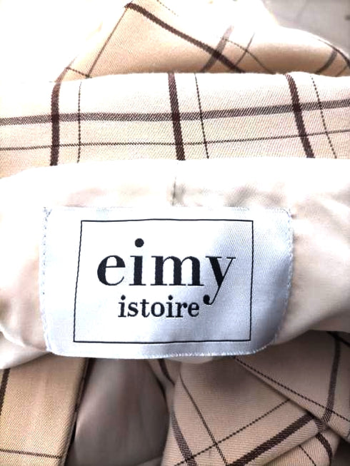 エイミーイストワール eimy istoire イレギュラーヘムウィンドペンチェックトレンチコート レディース JPN:S