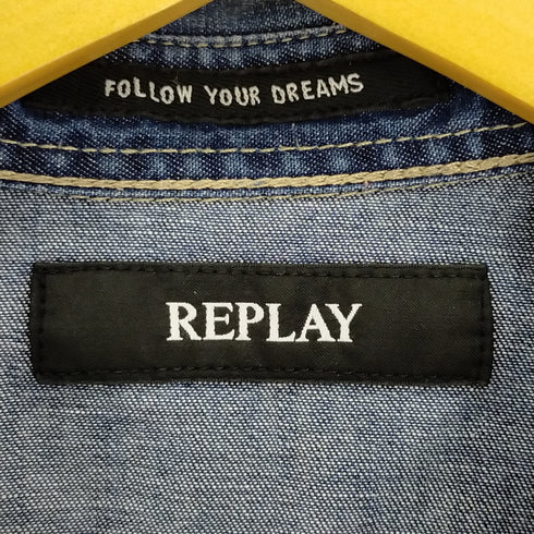 リプレイ REPLAY デニムウエスタンシャツ メンズ import:M