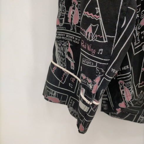 ウィアード WEIRDO 22SS PRETTY COMIC - L/S PAJAMA SHIRTS メンズ JPN:L