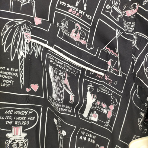 ウィアード WEIRDO 22SS PRETTY COMIC - L/S PAJAMA SHIRTS メンズ JPN:L