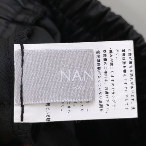 ナンニング NANING9 エコレザープリーツスカート レディース FREE