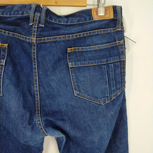 ザ ファブリック THE FABRIC ポケットプリーツ ストレートデニムパンツ メンズ 36