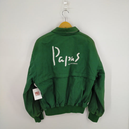 パパス papas ロゴ 裏地チェック スウィングトップ メンズ L