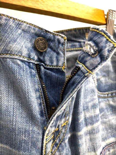 タバニティソージーンズ TAVERNITI SO JEANS PEGGY 花刺繍 フレアパンツ メンズ W 28