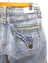 タバニティソージーンズ TAVERNITI SO JEANS PEGGY 花刺繍 フレアパンツ メンズ W 28