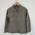 ザラベーシック ZARABASIC Acid Wash Khaki Green Patch Detail Button Front Cotton Shirt レディース JPN:XS