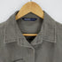 ザラベーシック ZARABASIC Acid Wash Khaki Green Patch Detail Button Front Cotton Shirt レディース JPN:XS