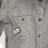 ザラベーシック ZARABASIC Acid Wash Khaki Green Patch Detail Button Front Cotton Shirt レディース JPN:XS