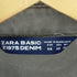 ザラベーシック ZARABASIC Acid Wash Khaki Green Patch Detail Button Front Cotton Shirt レディース JPN:XS