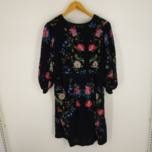 RENE DERHY 花柄ベロアチュニック ワンピース レディース import:M