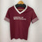 MADE IN USA ナンバリング BANK OF MISSISSIPPI VネックTシャツ 裾シングル メンズ import:M