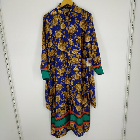 ザラ ZARA Rose Satin Shirt Dress レディース US M
