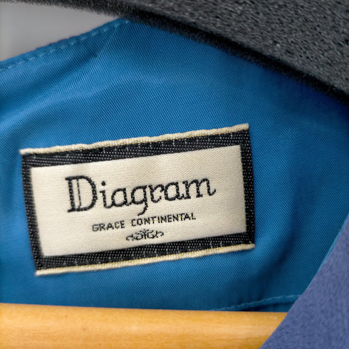 ダイアグラムグレースコンチネンタル Diagram GRACE CONTINENTAL ショルダーストーンシルクノースリーブワンピース レディース JPN:36