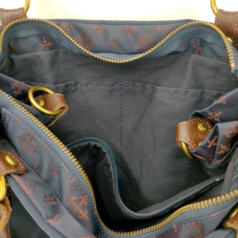 ラシット russet ナイロンサイドジップハンドバッグ メンズ