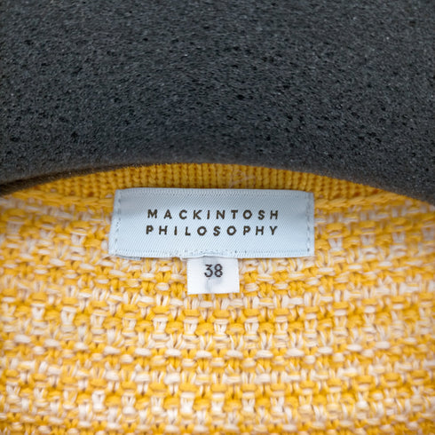 マッキントッシュフィロソフィー MACKINTOSH PHILOSOPHY 編みニットノーカラーカーディガン レディース JPN:38