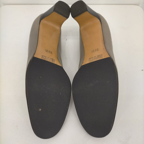 ヒロフ HIROFU MADE IN ITALY レザーヒールパンプス レディース JPN:23.5