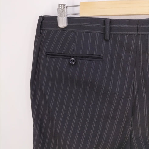 シーケーカルバンクライン ck Calvin Klein ストライプ ウール スラックスパンツ メンズ W82