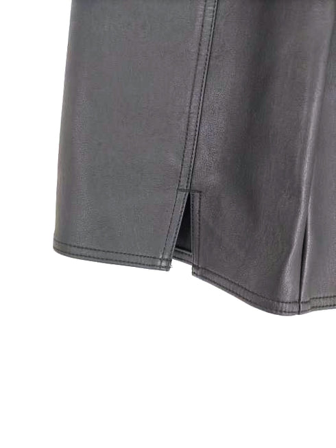 エックスガール X-girl 22AW FAUX LEATHER SIDE SLIT SKIRT レディース M