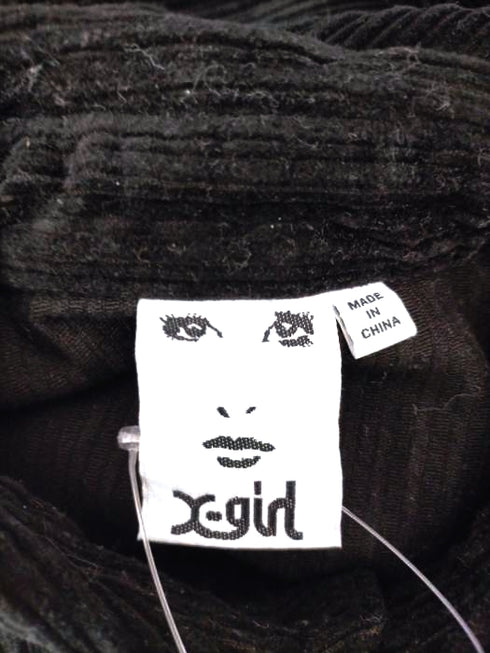 エックスガール X-girl 22AW FACE EMBROIDERY CORDUROY SHIRT レディース S