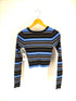 エックスガール X-girl 22AW MULTI STRIPE KNIT TOP レディース S