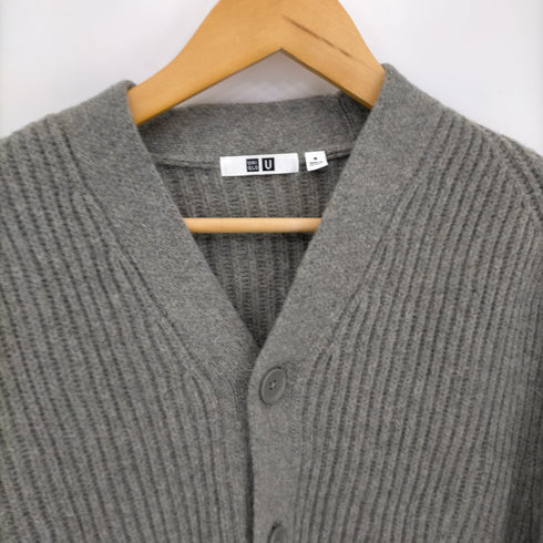 ユニクロユー UNIQLO U プレミアムラムリブVネックカーディガン メンズ JPN:M