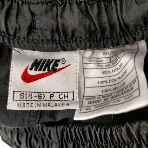 ナイキ NIKE 90s 銀タグ マレーシア製 裾ジップ ナイロンイージーパンツ メンズ JPN:S
