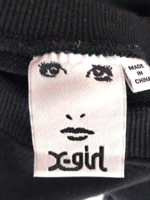 エックスガール X-girl 22AW VINYL LIPS CREW SWEAT TOP レディース S