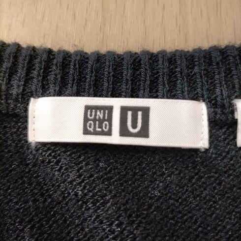 ユニクロユー UNIQLO U クレープウールクルーネックセーター メンズ JPN:M