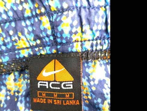 ナイキエーシージー NIKE ACG 90S 総柄ナイロンショートパンツ メンズ M