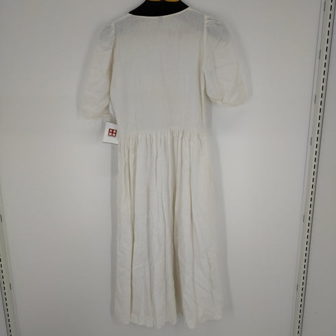 ザラ ZARA リネンvネックワンピース レディース JPN:M