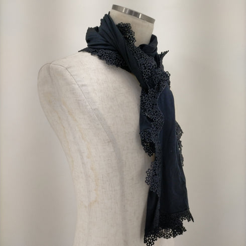Lignaggia MADE IN ITALY ポリレーヨンフラワーパターンスカーフ レディース