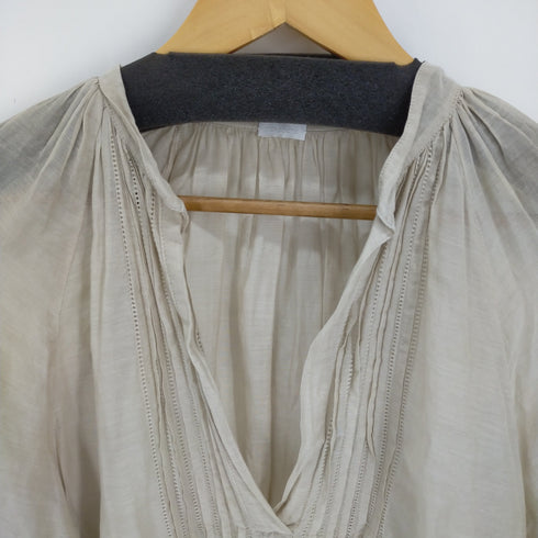 ナバアサナ navasana シルク混 シフォンチュニックワンピース レディース