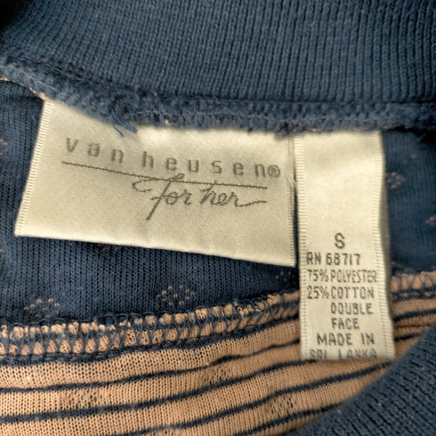 ヴァンヒューゼン VAN HEUSEN 総柄シャツニット レディース JPN:S