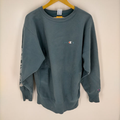 エフアールツー FR2 90S REVERSE WEAVE 刺繍タグ USA製 リメイククルーネック スウェット メンズ JPN:XL