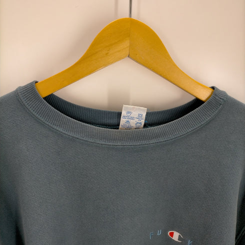 エフアールツー FR2 90S REVERSE WEAVE 刺繍タグ USA製 リメイククルーネック スウェット メンズ JPN:XL