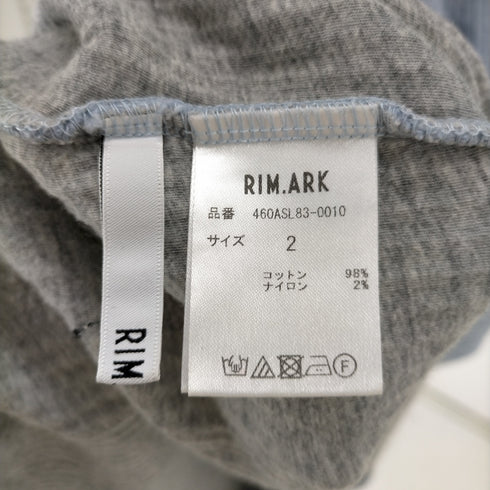 リムアーク RIM.ARK Vネックリブニットロングワンピース レディース 2