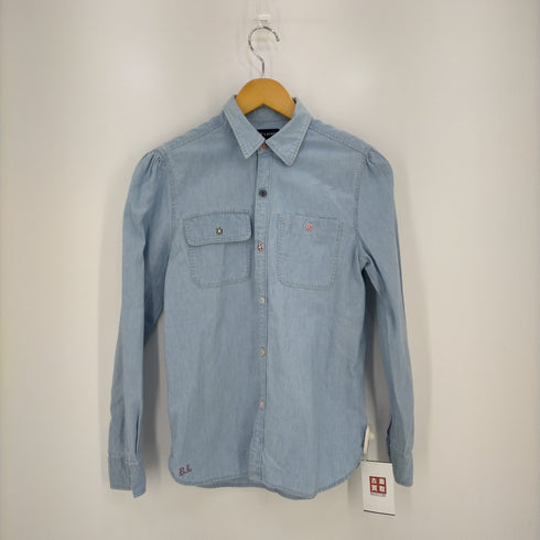 ラルフローレン RALPH LAUREN RL刺繍 シャンブレーシャツ レディース 160