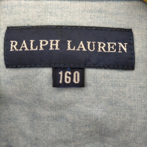 ラルフローレン RALPH LAUREN RL刺繍 シャンブレーシャツ レディース 160