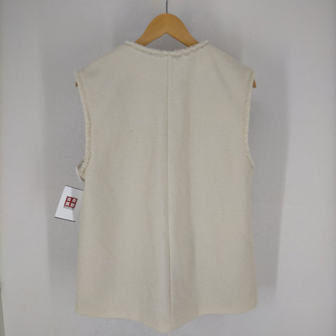 ユナイテッドアローズグリーンレーベルリラクシング UNITED ARROWS green label relaxing ブークレ ツイード ベスト レディース